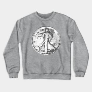 1934 Half Dollar Coin Crewneck Sweatshirt